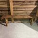 Old solid wood bench – country house spirit