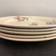 5 assiettes à dessert Digoin Sarreguemines, modèle Aigues Vives, 1940