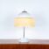 Mushroom desk lamp in opaline glass with a marble base, 1960s