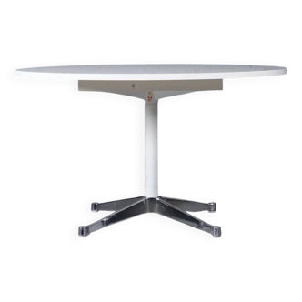 Table à manger ronde extensible par George Nelson pour Herman Miller