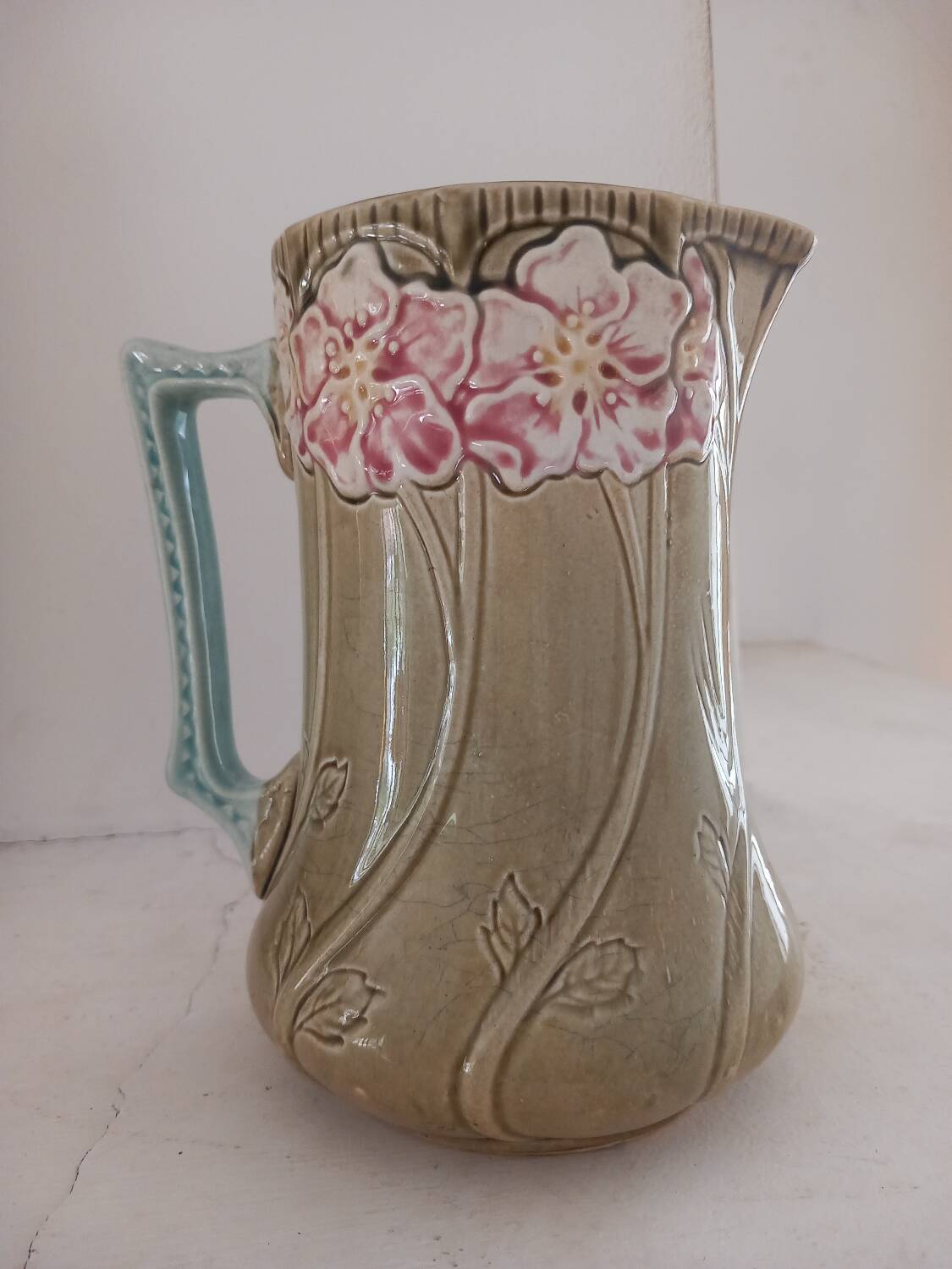 Fives Lille earthenware jug