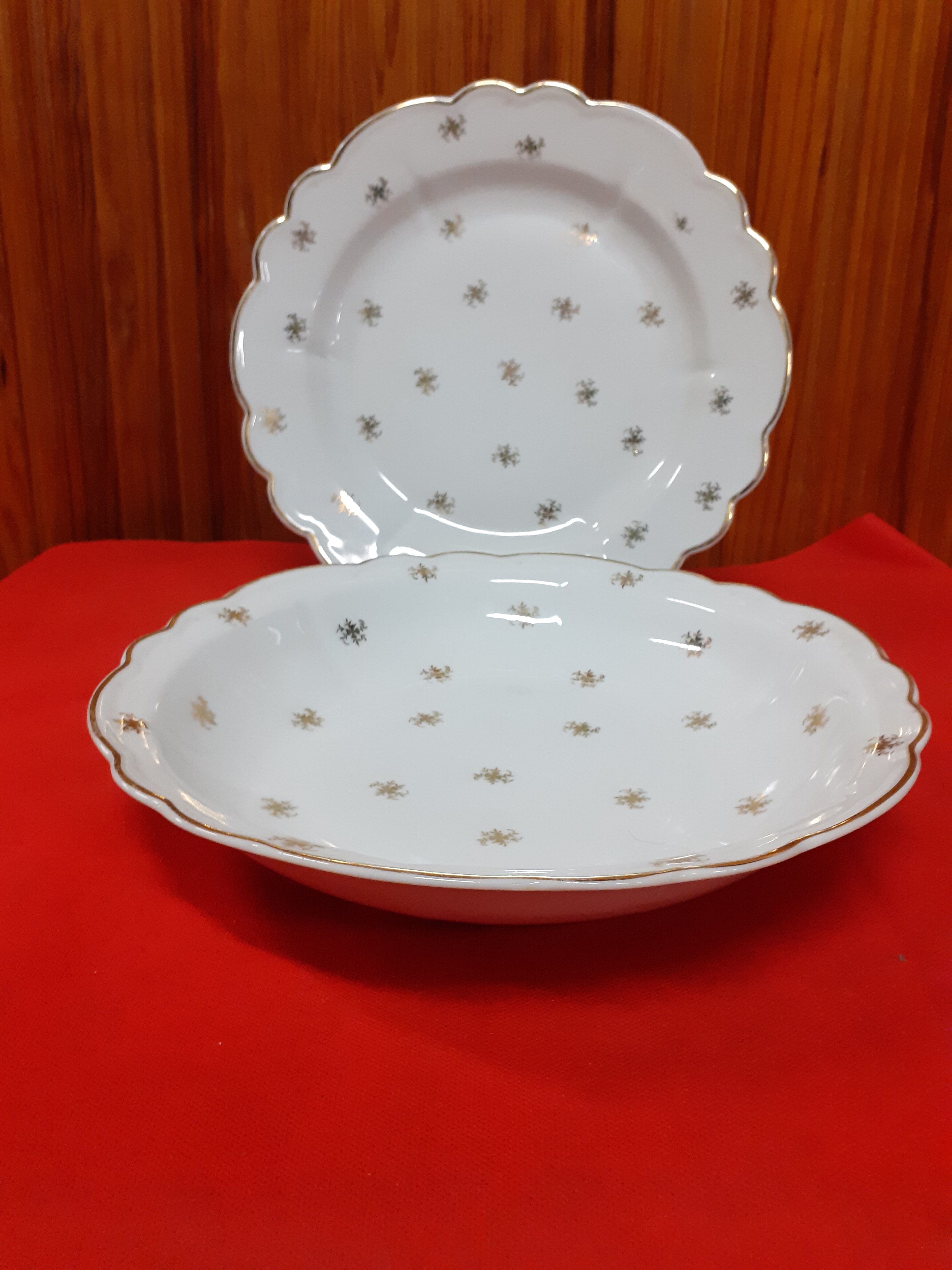 Set de 2 plats ronds