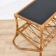 Vintage side table in rattan and bamboo – 1960s