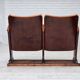 1950s, Danish theater armchairs, furniture velour, original condition.