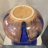 Multicolored sandstone ball vase