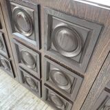 Brutalist sideboard attributed to De Coene 70s