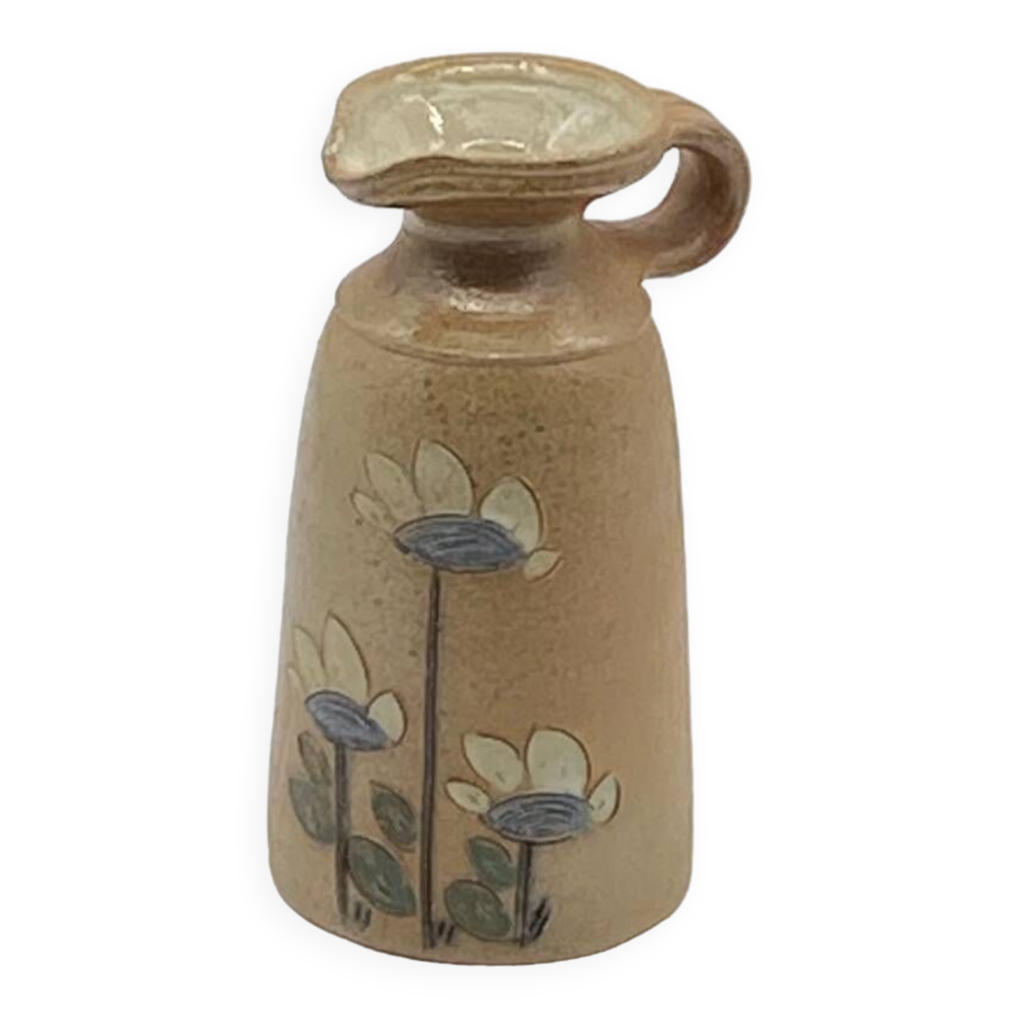 Vase / pichet grès vintage , poterie des Mottes,