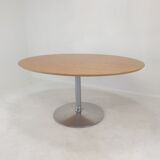 Oval dining table by Pierre Paulin for Artifort