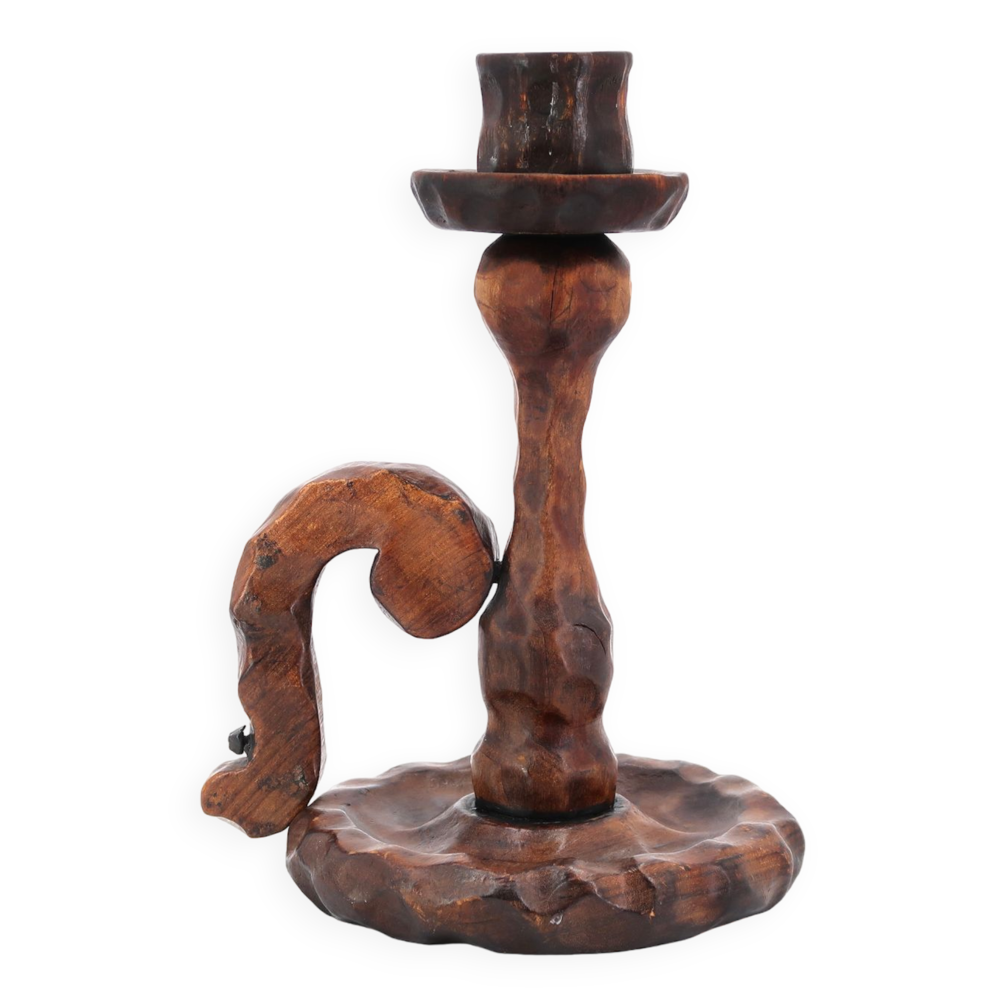 Wooden candle holder, 70s