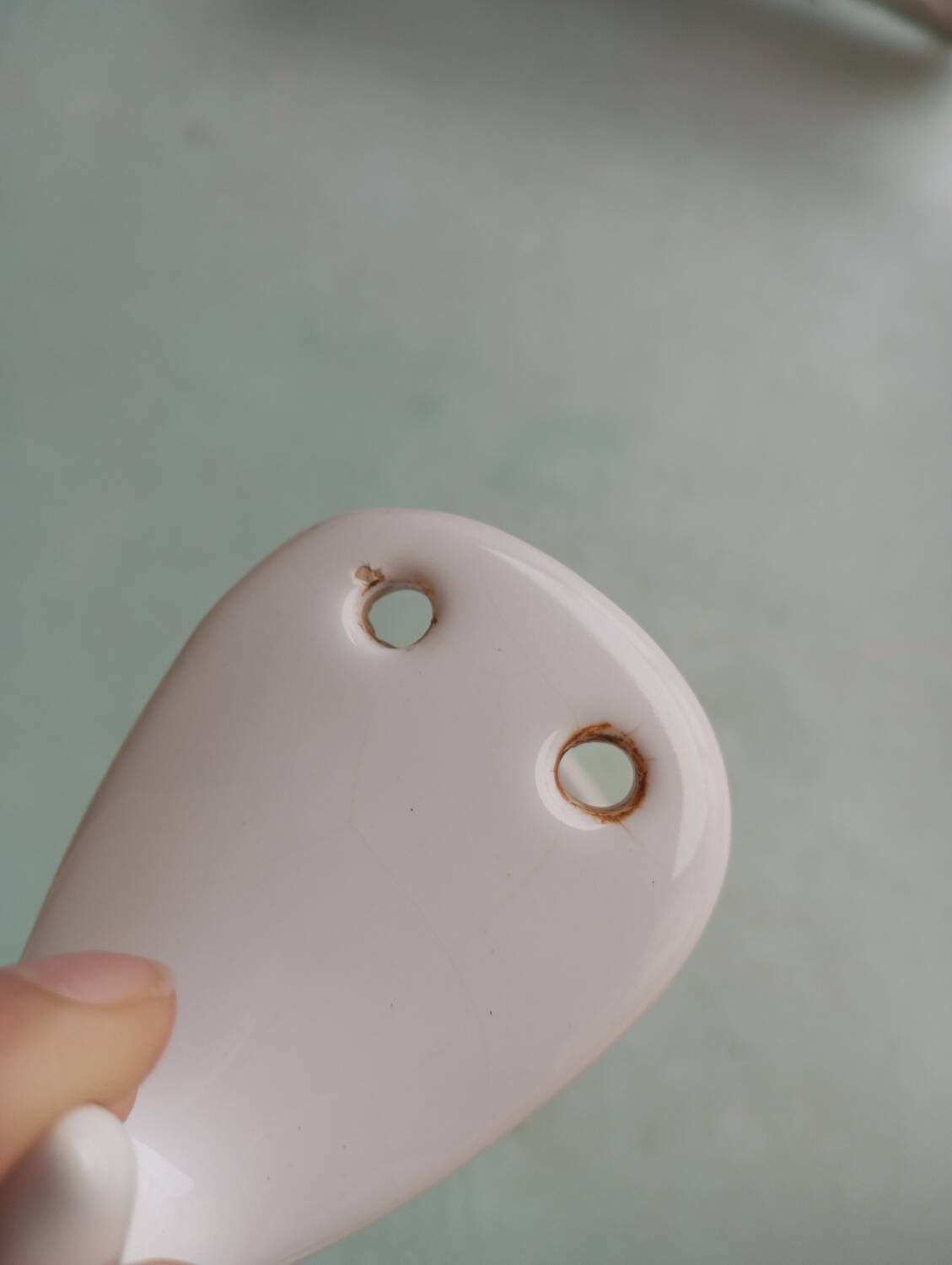 Ceramic soap dish and coat hook