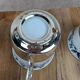Set of 6 vintage porcelain and silver-plated cups