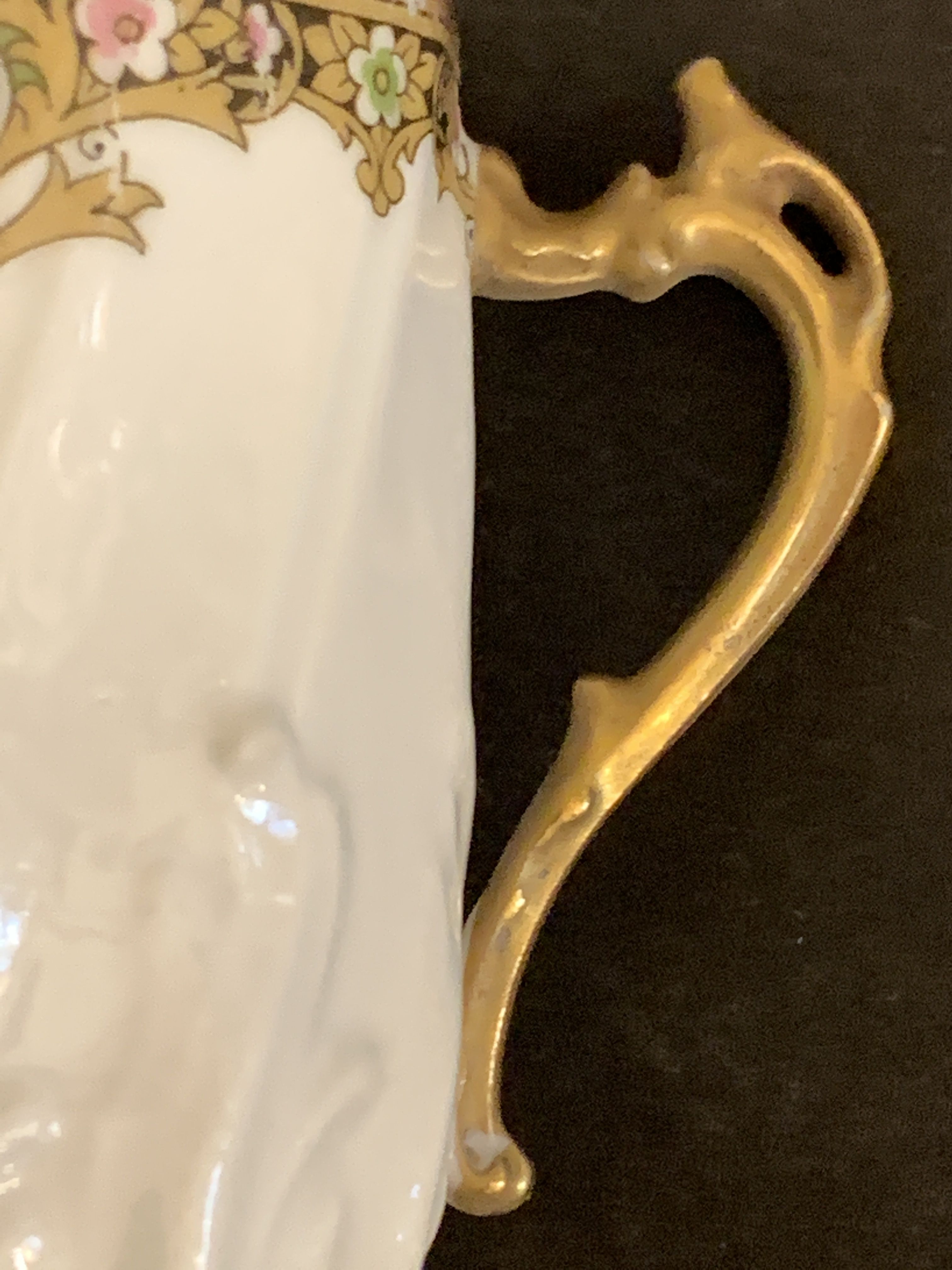 Limoges porcelain coffee service - Chabrol and Poirier - Bac and Périgault - Early twentieth century