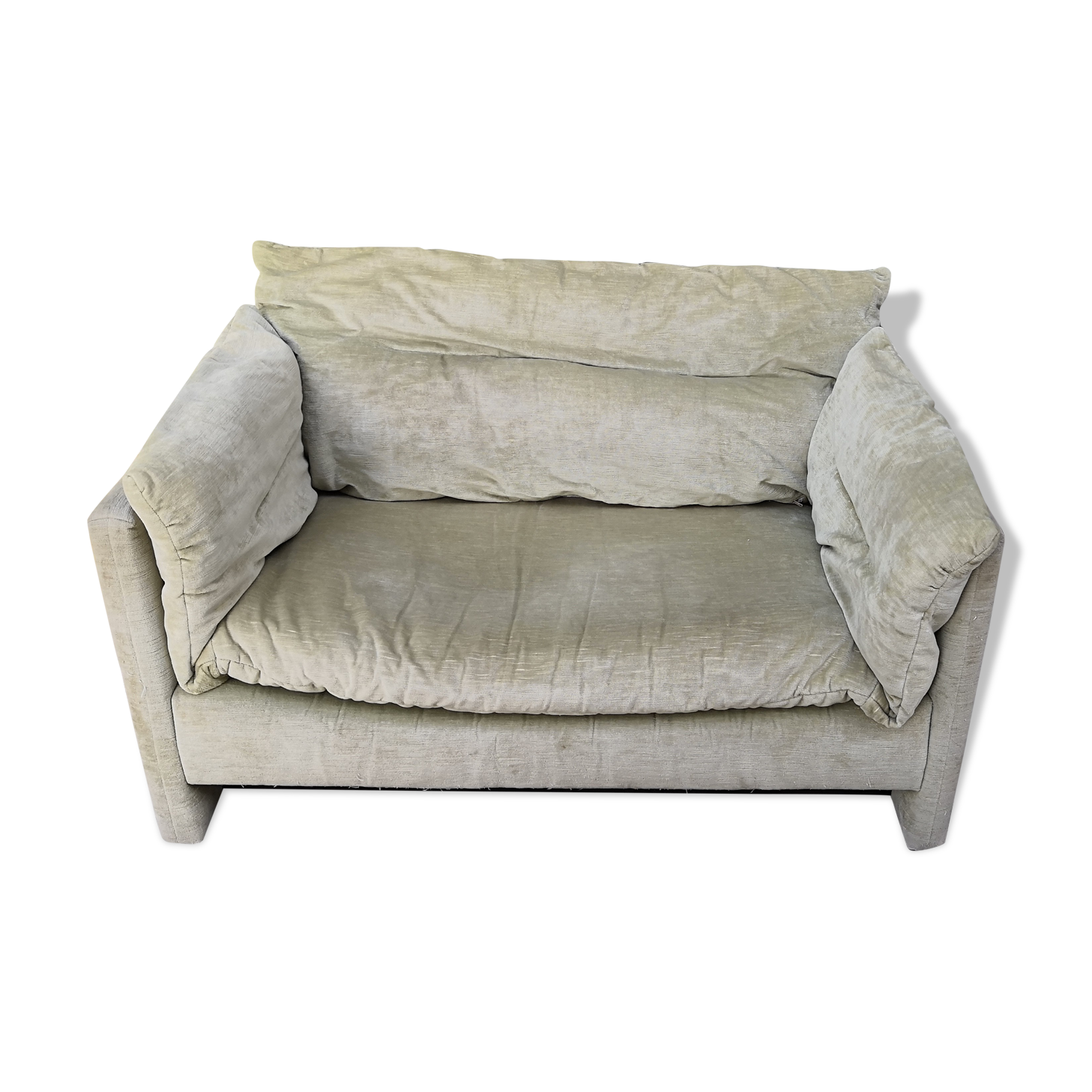 Vintage velvet sofa 70s roset