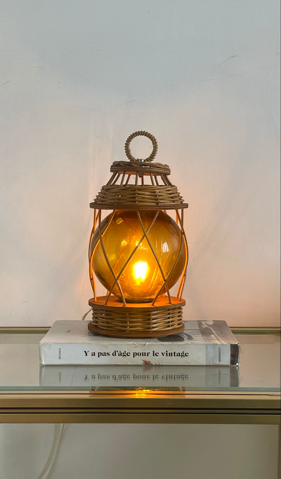 Lampe artisanale 1970