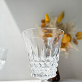 9 white wine glasses cristal d'Arques model tuileries