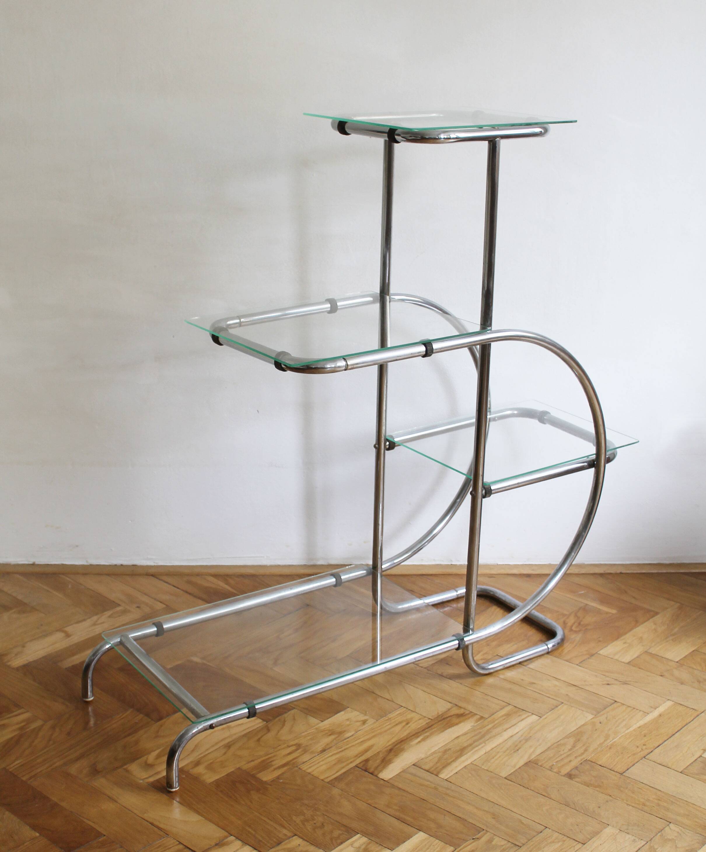1930's Bauhaus Tubular Flower Stand