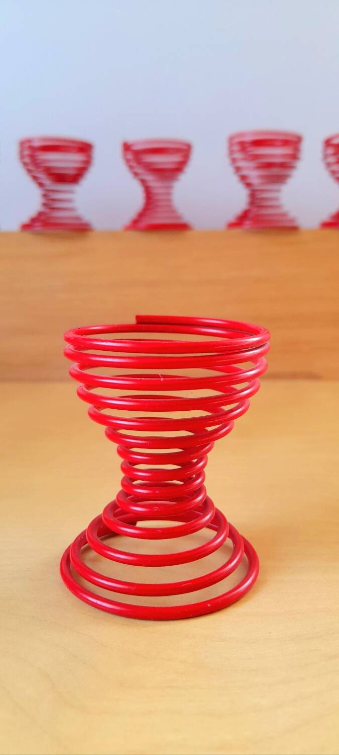 80s spring egg cups