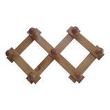 Solid pine crossbar coat rack from the 90s