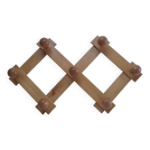 Solid pine crossbar coat rack from the 90s
