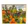 Swedish Oil on Canvas "Autumn Landscape" by Stig Hallblom, Vintage & Framed