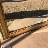 Mirror Louis XVI in between golden with gold leaf 50x150cm