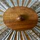Wooden top and art deco glass 30s