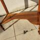 Vintage console hairdresser in walnut, Art Deco Louis Philippe style.