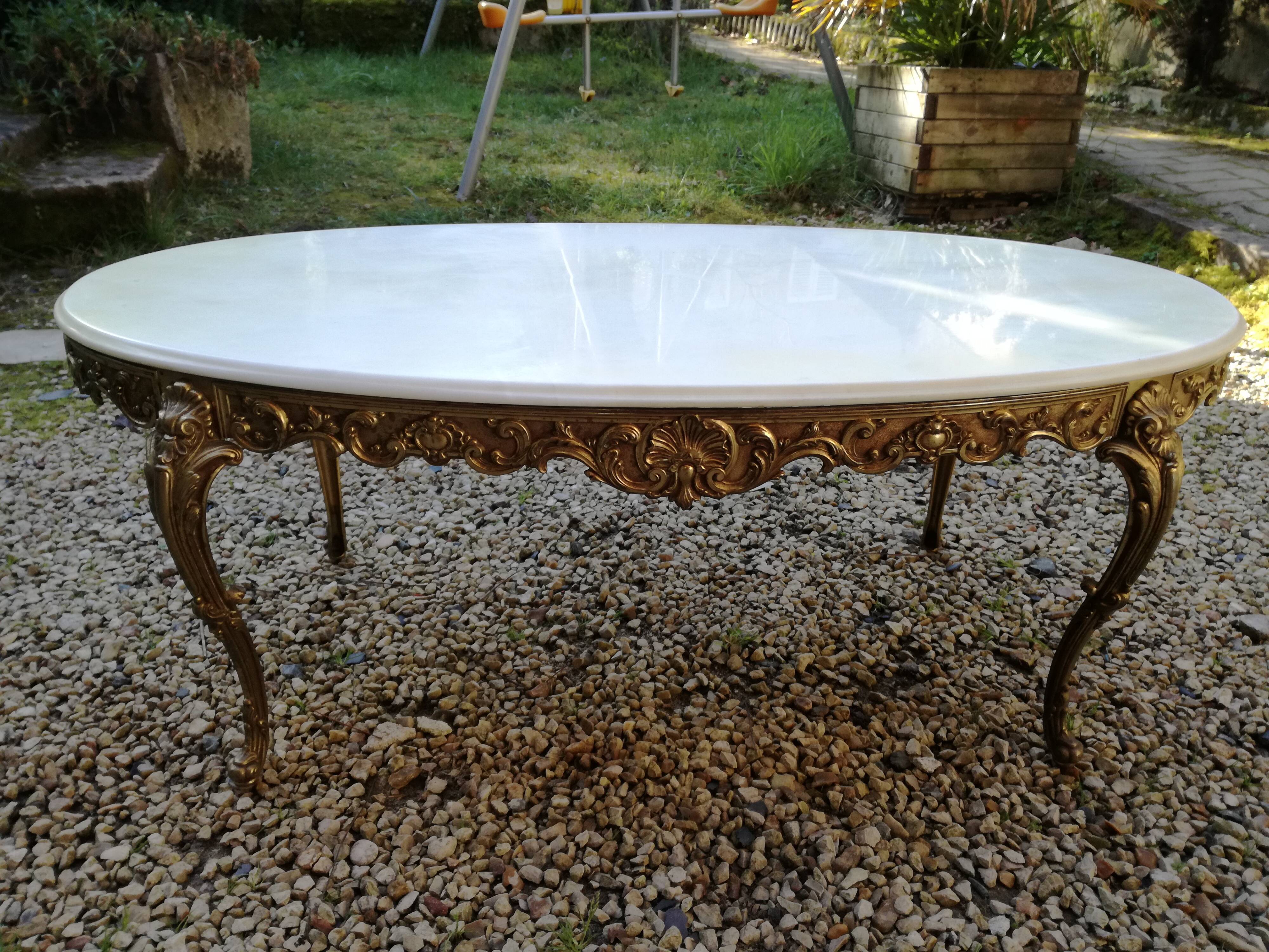 Louis XV mabre coffee table