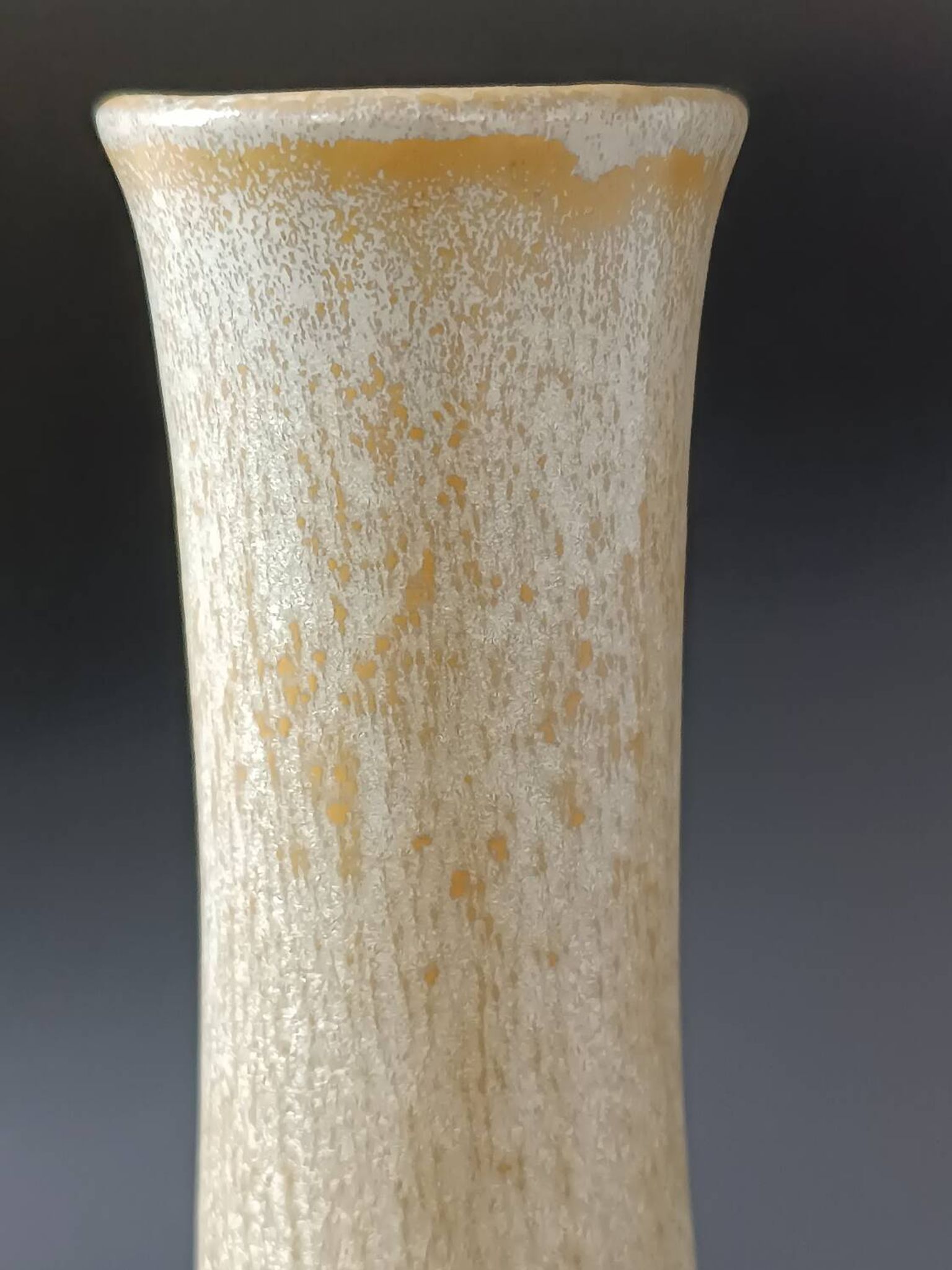 Vase en grès art nouveau cristallisation