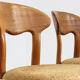 Vintage Danish solid teak dining room chairs Juul Kristensen set of 6