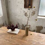 Vintage Vallauris red ceramic candlestick