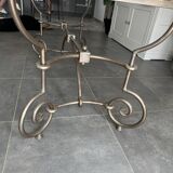 Roche Bobois glass and steel dining table and 6 chairs