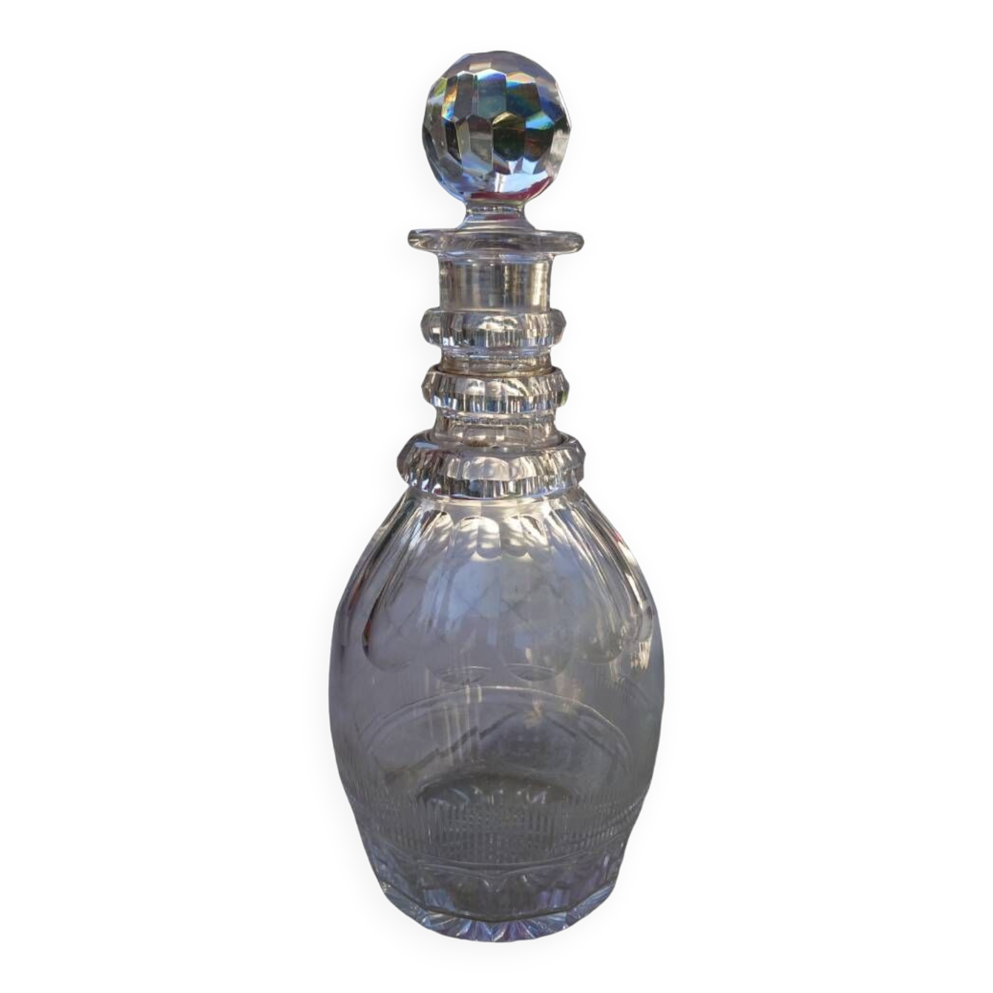 Napoleon III crystal wine carafe