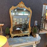 Miroir en bois doré