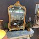 Golden wood mirror