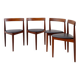 Set of 4 "Roundette" teak chairs by Hans Olsen for Frem Røjle, 1950s