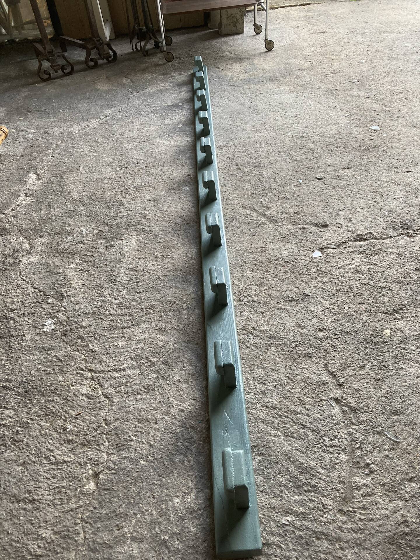 Wall coat rack with 10 hooks
