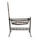 Antique turned wooden cradle