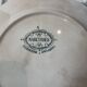 Set of 6 flat plates, ironstone Narcisses Onnaing.