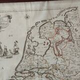 Map of the provinces of the Netherlands by G. G. De Rossi and G. Cantelli, 1672