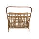 Scandinavian rattan magazine rack, Sweden, 1950