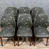 According to Oswald Haerdtl: series of six 60's designer chairs
