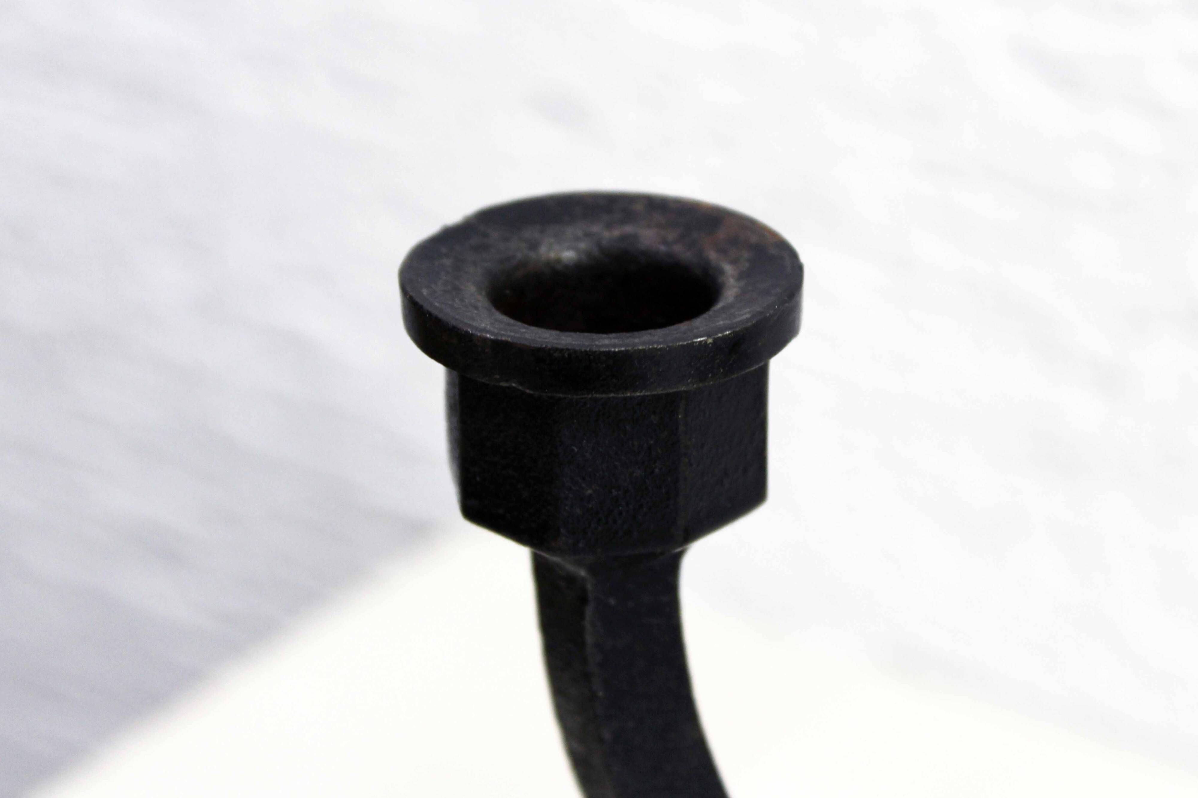 Pair of Scandinavian cast iron candlesticks 1970