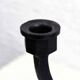 Pair of Scandinavian cast iron candlesticks 1970