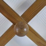 Vintage pine accordion coat rack
