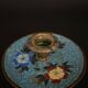 Napoleon III hand candle holder in cloisonné bronze, late 19th century