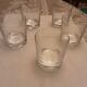 5 engraved whisky glasses