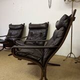 Set of 4 "Siesta" armchairs and ottoman by Ingmar Relling