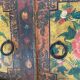 Tibetan wooden chest with polychrome decoration XIXEme