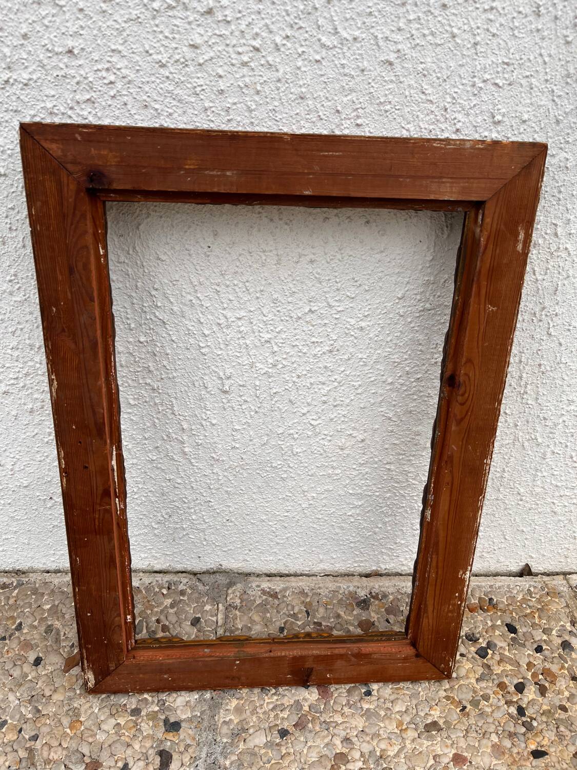 Gold colored wooden frame